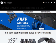 Tablet Screenshot of motocaddy.com